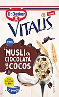 Musli Dr.Oetker Vitalis cu Cocos si Ciocolata 43g