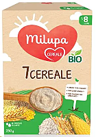 Cereale Milupa 7 Cereale BIO, de la 8 luni, 250 g