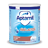 Lapte praf Aptamil fara lactoza, de la nastere, 400g