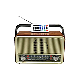 Radio cu mp3, Kemai RO1, USB, 5W, Aux, Maro