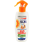 Lotiune Gerocossen Natural Sun pentru protectie solara copii SPF50, 200 ml