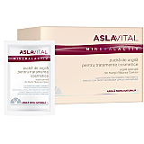 Pudra de argila Aslavital pentru tratamente cosmetice, 10 plicuri x 20 g