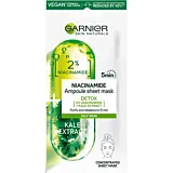 Masca servetel Garnier Skin Naturals Ampoule Detox cu Kale si Niacinamide, 15 g