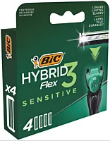 Rezerve aparat de ras Hybrid BIC Flex3 Sensitive, 4 bucati