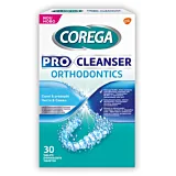 Tablete Corega Pro Cleanser Orthodontics pentru curatare gutiere dentare si aparate ortodontice mobile, 30 tablete