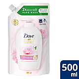 Rezerva Sapun lichid Dove Renewing Care, bujori si ulei de trandafiri 500ml