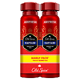 Pachet Promo:2 x Deodorant spray Old Spice Captain, 2 x 150 ml