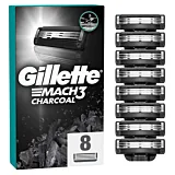 Rezerve aparat de ras Gillette Mach3 Charcoal, 8 buc