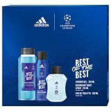 Set Cadou Barbati Adidas Uefa Best Of The Best:Apa De Toaleta 10 ml + Deodorant 150 ml + Gel De Dus 250 ml