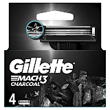 Rezerve aparat de ras Gillette Mach3 Charcoal, 4 buc