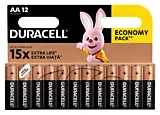 Set 12 baterii alcaline AA/R6 Duracell
