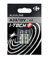 Set 2 baterii alcaline Carrefour I-Tech A23, 12 V