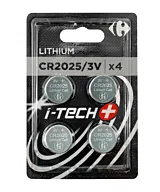 Set 4 baterii litiu Carrefour I-Tech CR2025, 3V