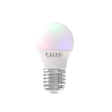 Bec Smart LED reglabil prin aplicatie Calex, P45, 470 lm, 2200-4000 K, RGB, E27, 220-240 V, 4.9 W, Alb