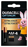 Set 4 baterii AAA Optimum Duracell