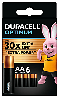 Set 6 baterii AA Duracell Optimum