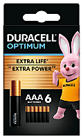 Set 6 baterii AAA Duracell Optimum