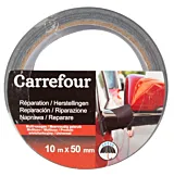 Banda adeziva pentru reparatii Carrefour, 10 m x 50 mm, Negru