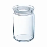 Borcan cu capac ermetic Pure Jar Glass Luminarc, sticla, 1 L, Transparent