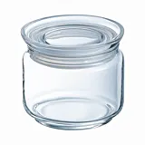 Borcan cu capac ermetic Pure Jar Glass Luminarc, sticla, 0.5 L, Transparent