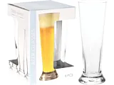 Set 4 pahare de bere, sticla, 370 ml, Transparent