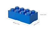 Cutie depozitare LEGO Clasic 8, PP, Albastru