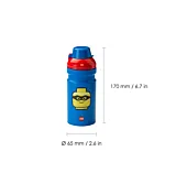 Sticla pentru copii LEGO Classic Iconic, PP, Albastru/Rosu