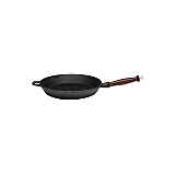Tigaie grill emailata Fiskars Brasserie, 27 cm, Negru