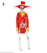 Decoratiune Halloween Schelet Clown Widmann, 40 cm, Multicolor
