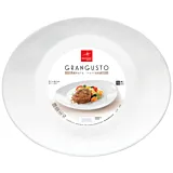 Platou steak Bormioli Grangusto, forma ovala, opal, 32 x 26 cm, Alb