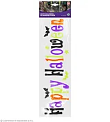 Set stickere gel pentru geam Happy Halloween Widmann, 50x15 cm, Multicolor