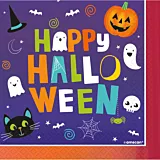 Set 16 servetele Halloween, 33x33 cm, Multicolor