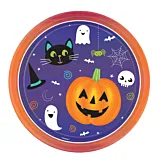 Set 8 farfurii Halloween, 23 cm, Multicolor