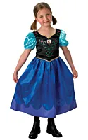 Costum Halloween Rochita clasica Anna Disney Frozen, marime 7-8 ani, Multicolor