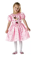 Costum Halloween Rochita clasica Minnie Mouse, marime 5-6 ani, Roz