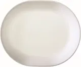 Platou oval Corelle, sticla Vitrelle, 31 cm, Alb