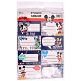 Set 40 etichete scolare Mickey Mouse, Multicolor