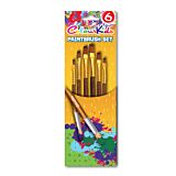 Set 6 pensule cu varf tesit Colour Kids