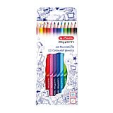 Creioane color my.pen triunghiulare, set 12 culori, herlitz