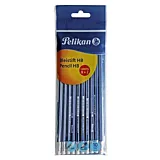 Set 10 creioane Pelikan cu radiera HB