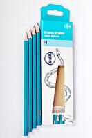 Set 4 creioane HB/2B/2H Carrefour