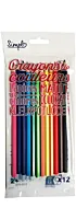 Set 12 creioane colorate Simpl, Multicolor