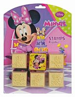Set creativ 5 stampile din lemn Minnie Mouse
