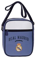 Geanta de umar Strokes Real Madrid, 1 compartiment, piele ecologica/poliester, 17x22x6 cm, Mov/Alb
