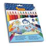 Set creioane colorate in 12 culori Maxi Jovi, lemn, Multicolor