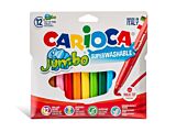 Set 12 carioci Carioca Jumbo, Multicolor