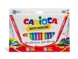 Set Carioca Magic, 18 carioci si 2 markere, Multicolor