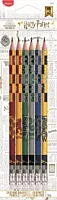 Set 6 creioane cu guma Maped Harry Potter, Multicolor