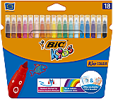 Set 18 markere colorate ultralavabile Kid Couleur, Multicolor