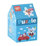 Casuta Puzzle Safari Apli Kids, 24 piese